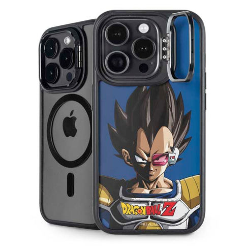 Dragon Ball Z Vegeta Portrait iPhone 15 Pro Kickstand Case